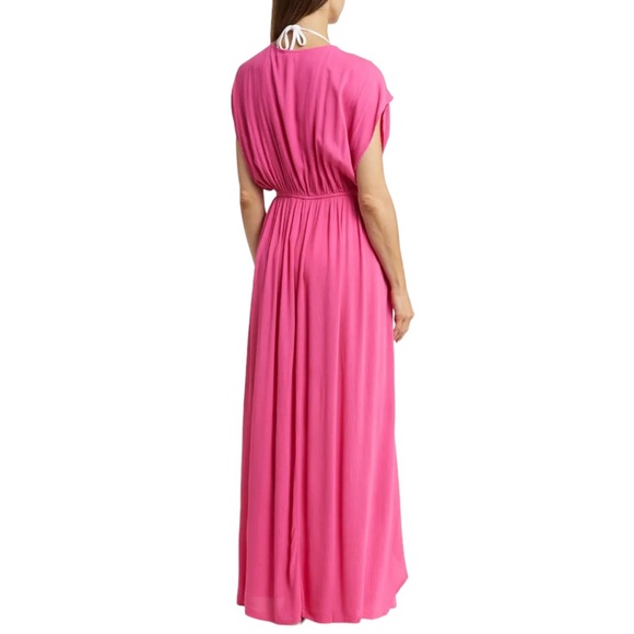 Elan Wrap Maxi Cover-up Dress - Picture 2 of 9